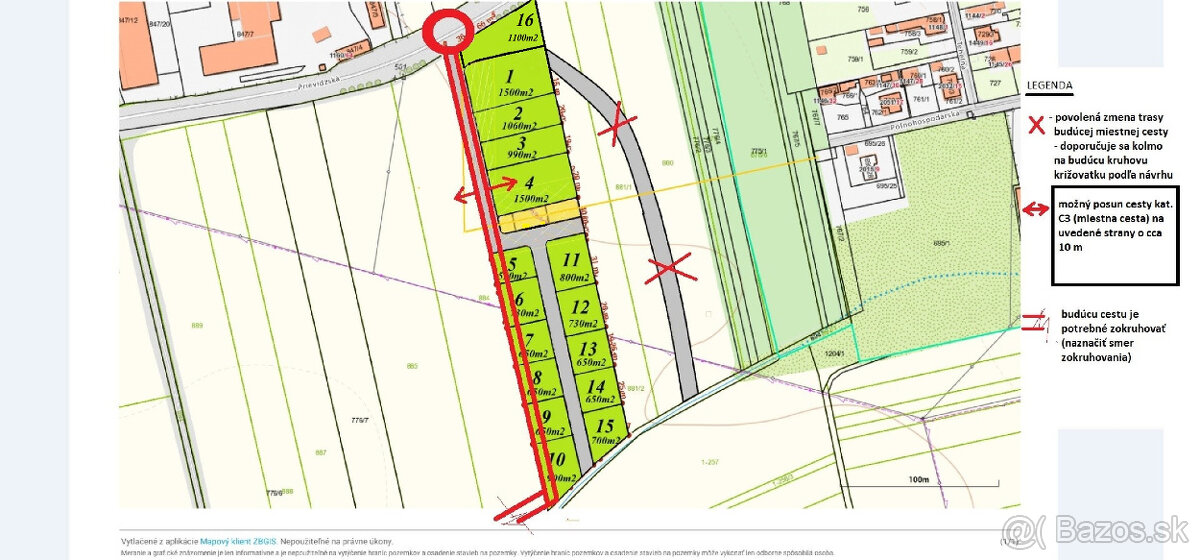 Pozemok pre výstavbu rodinných domov IBV Diviaky - 2