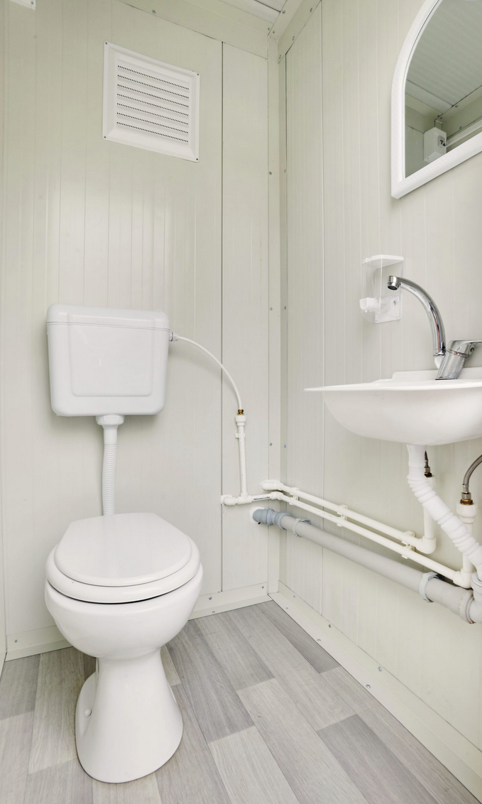 Sanitárný kontajner s jedným WC a umývadlom 120x120x255 cm - 2