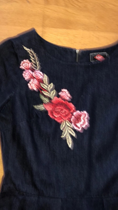 Riflové šaty puzdrové - 2