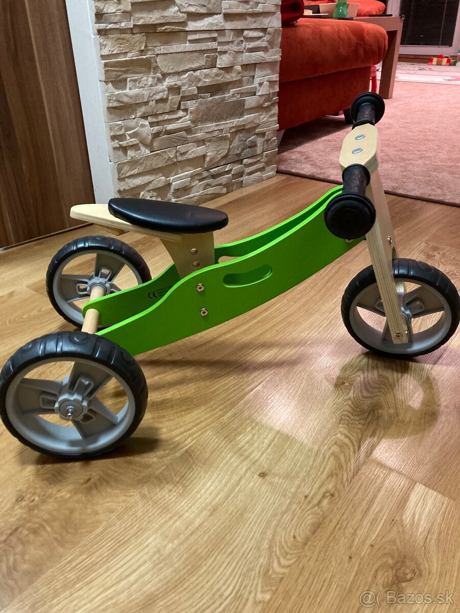 Nicko Drevené odrážadlo 2v1 mini farba:zelená - 2