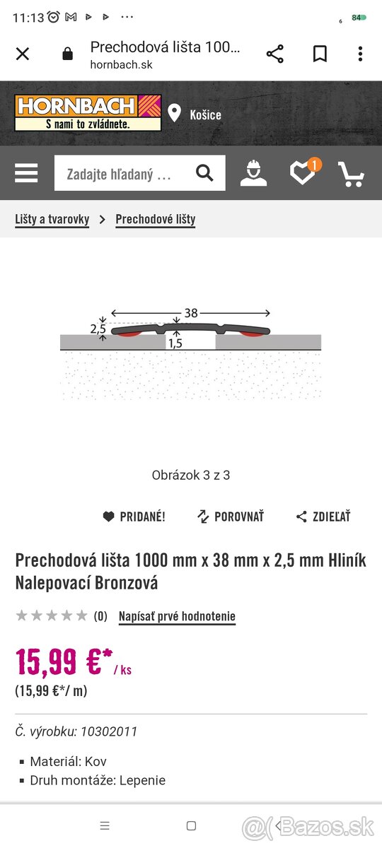 Prechodové podlahové lišty - 2
