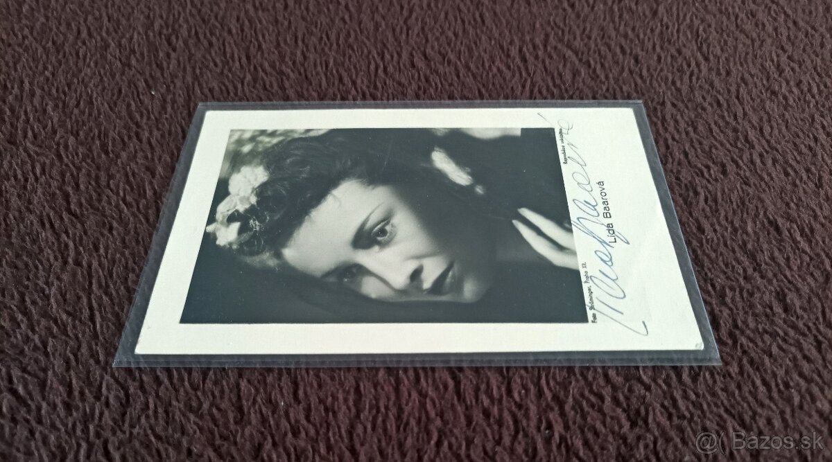 Lída Baarová autogram, krásný stav - 2