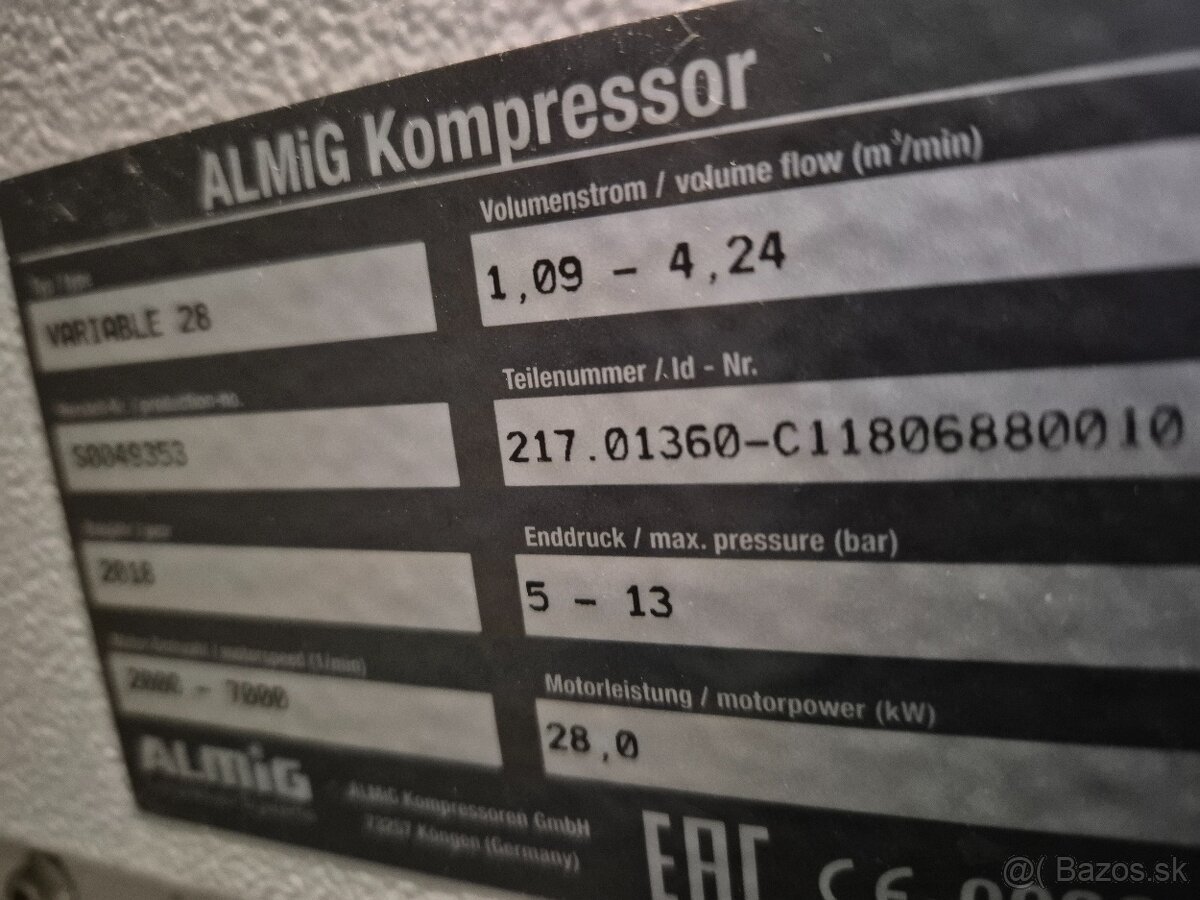 Kompresor Almig variable 28 aj zo sušičom vzduchu - 2