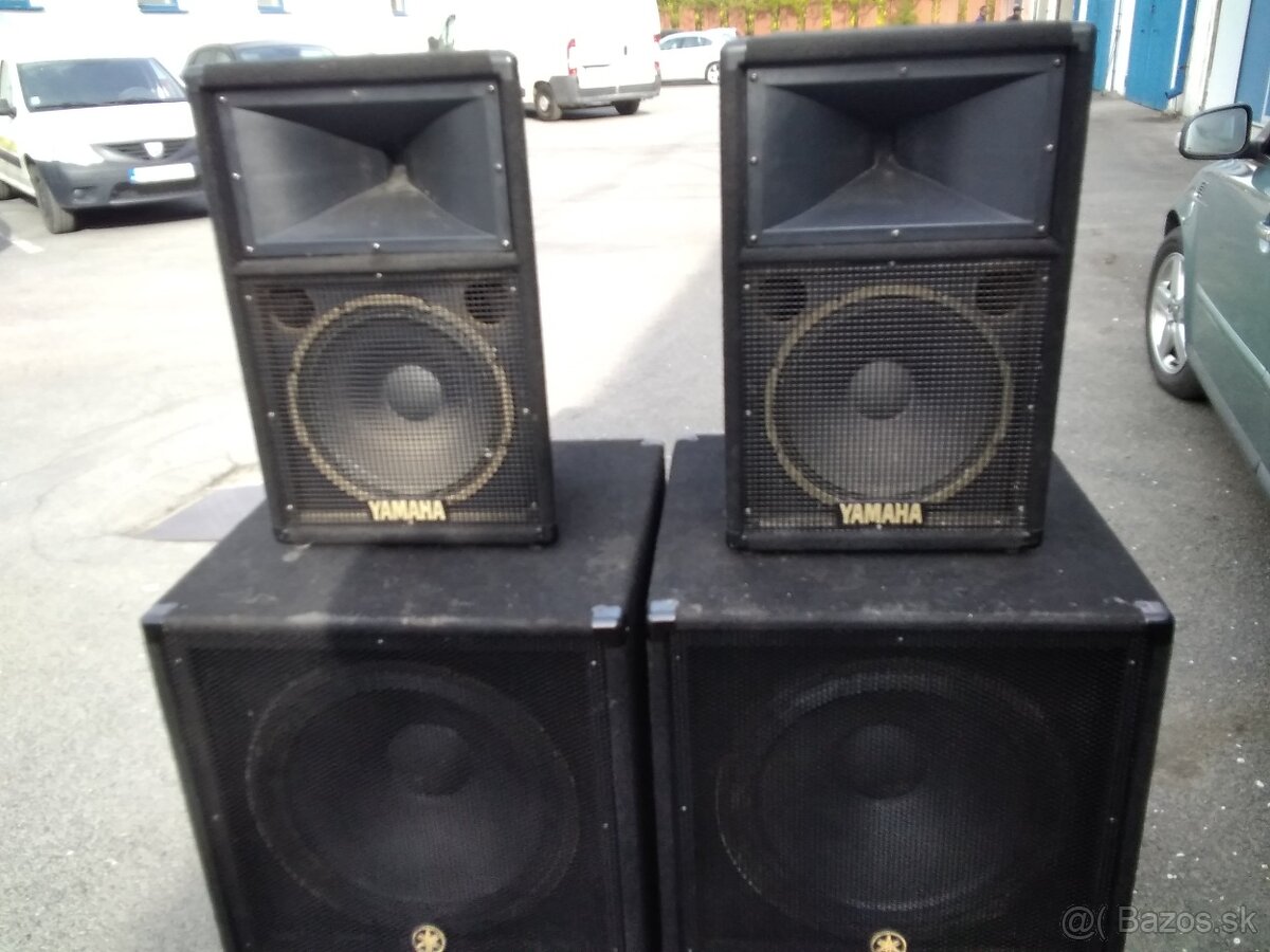 Predám PA YAMAHA 2X SUBWOOFER 2X SATELITY. - 2