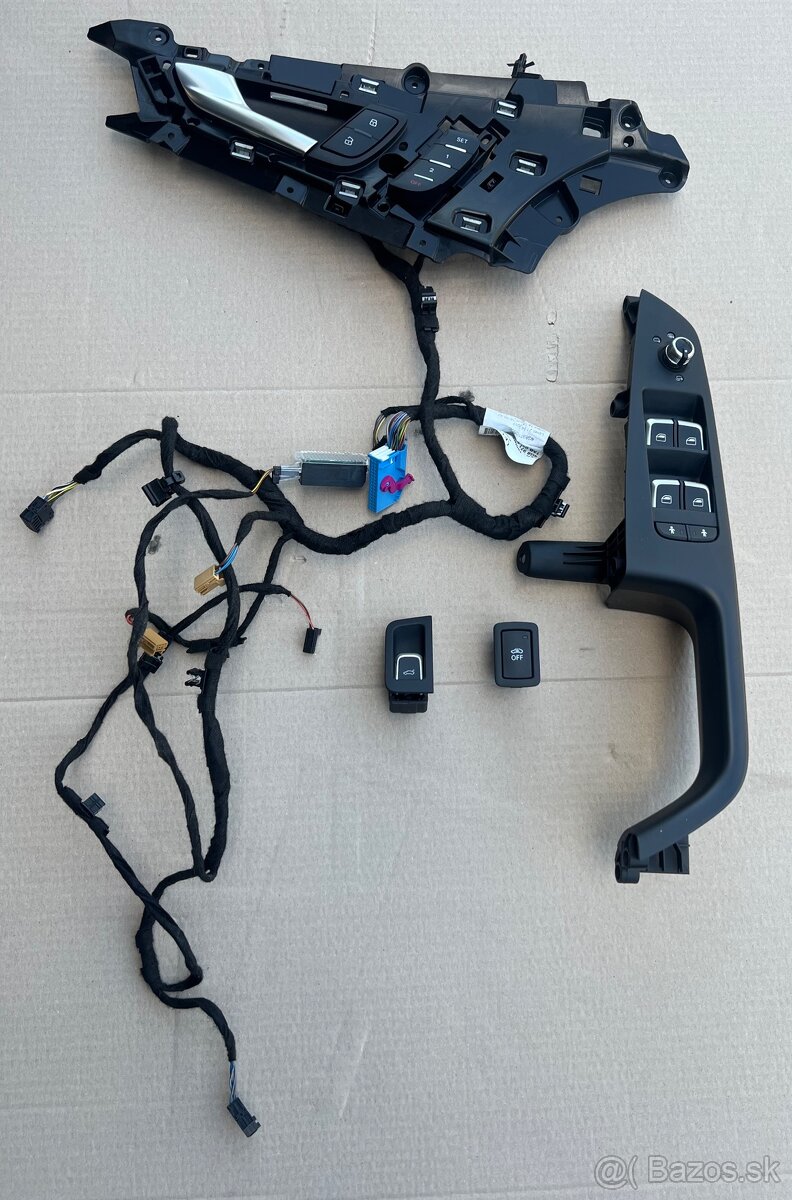 Audi A7 madlo dverí prepínač okien tlačítka osvetlenie špz - 2