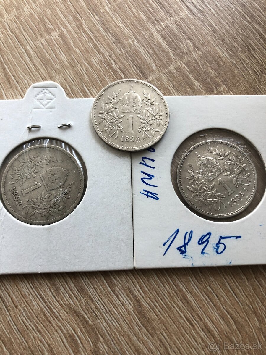 1 koruna Rakúsko a 1 koruna uhorsko - 2