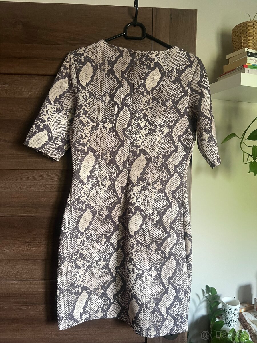 Šaty hadí vzor elegantné jar/jeseň - 2