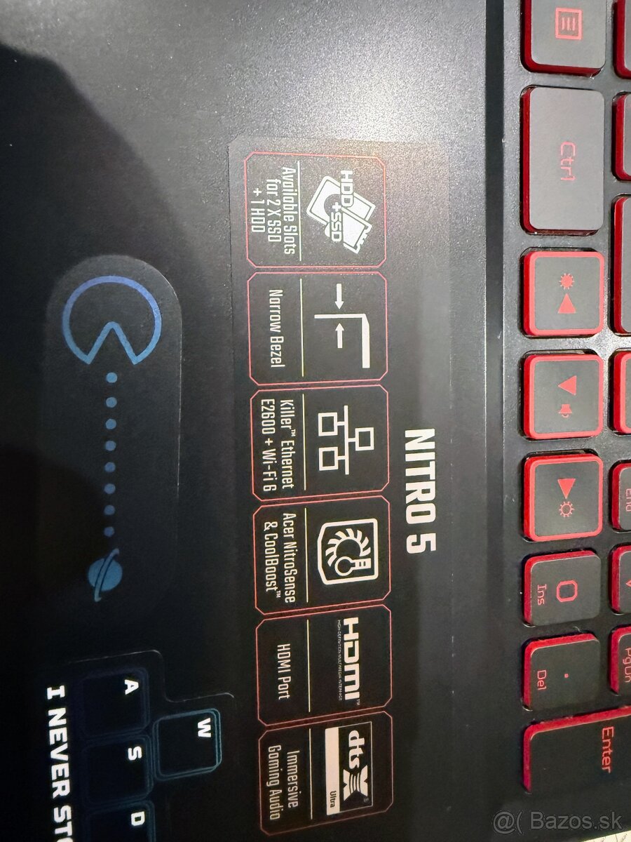 Predám herný Acer Nitro 5 15,7” - 2