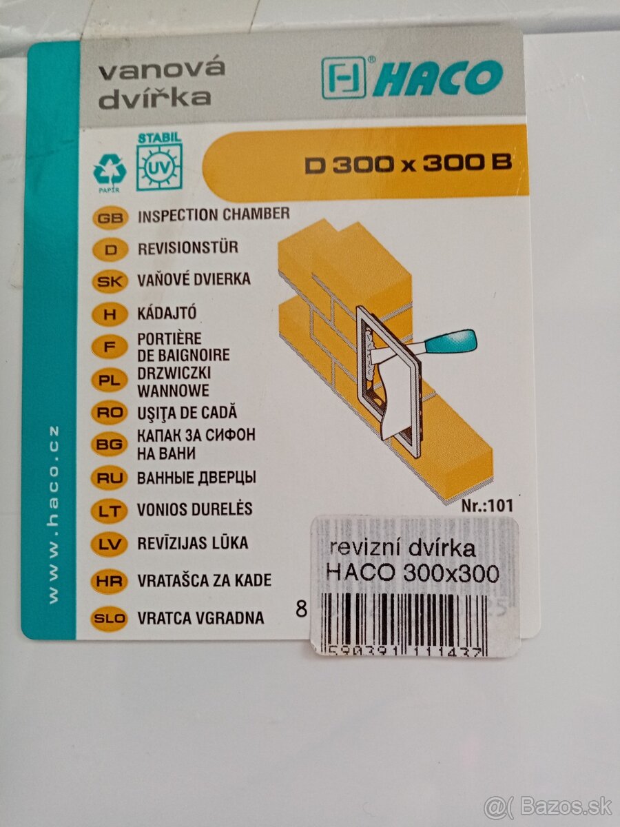 vaňové dvierka revízne - 2