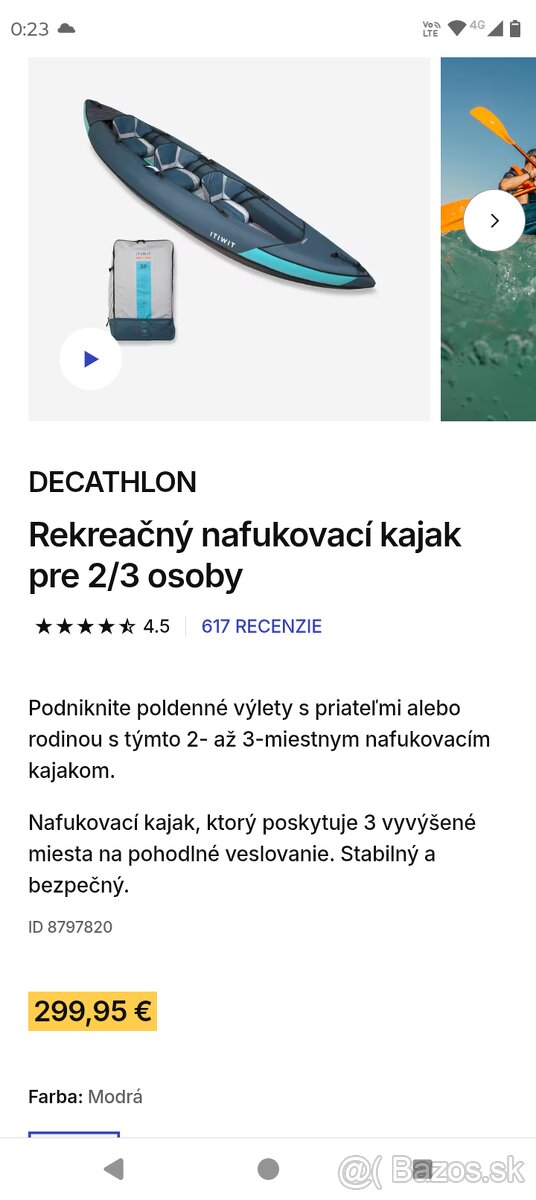 Nafukovací kajak - 2