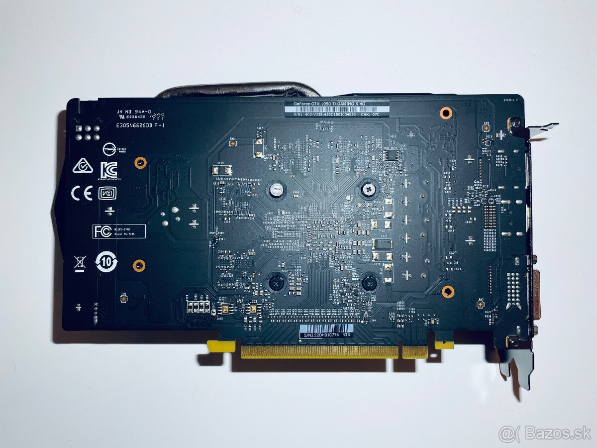 MSI GeForce GTX 1050 Ti GAMING X - 2