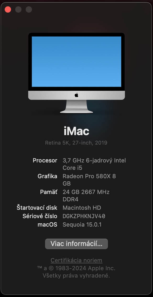 iMac Retina 5K, 27-inch, 2019 - 2