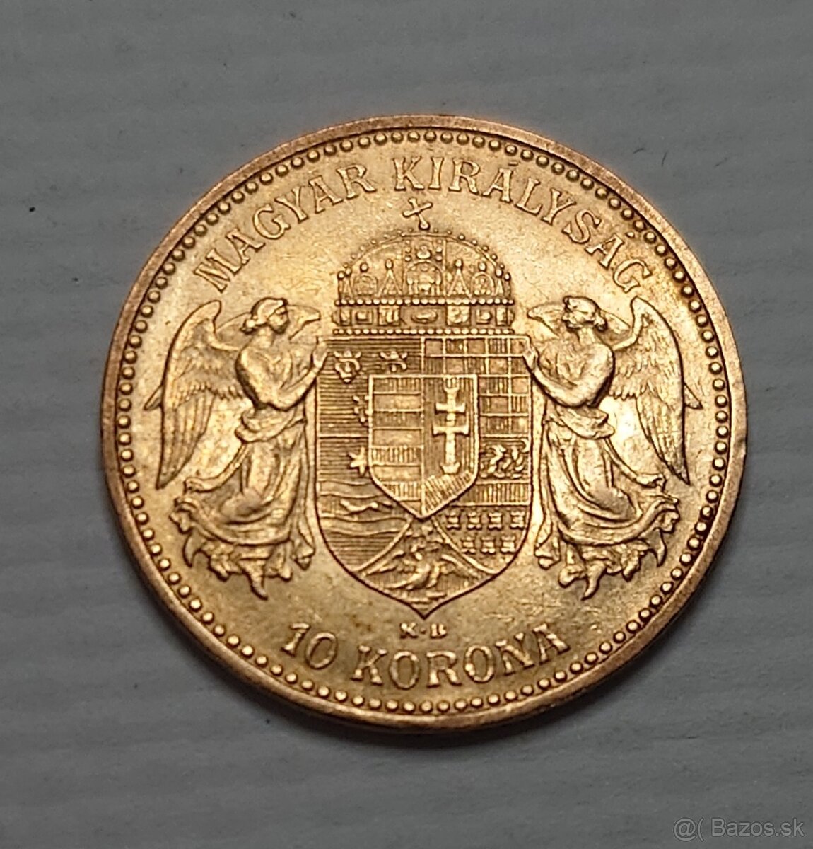 Zlatá minca 10 koruna uhorská - 2
