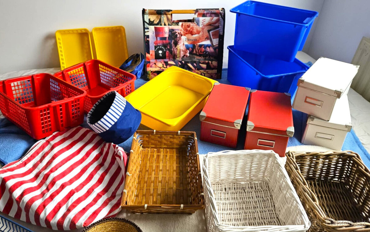 krabice, ulozne boxy, kosiky - mix - 2