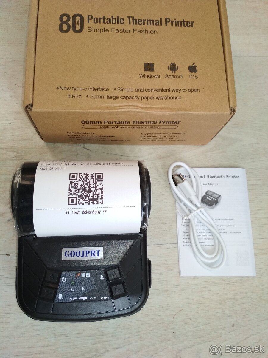 Termotlačiareň na bločky 80mm - 2