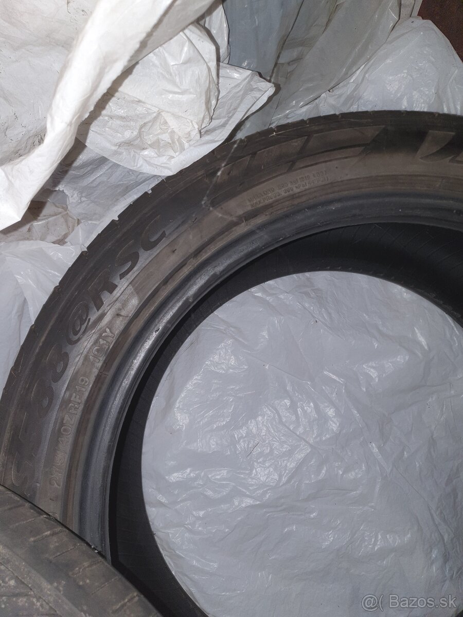 245/45 R19, 275/40 R19 runflat - 2