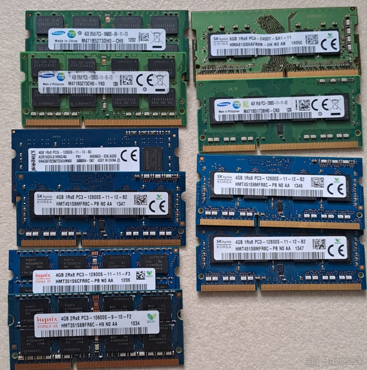SSD 250 GB, RAM - 4GB, 8GB - 2