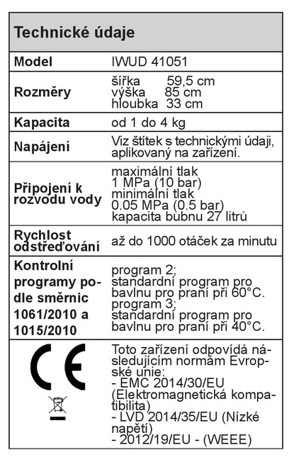 INDESIT práčka 4Kg A++ - 2