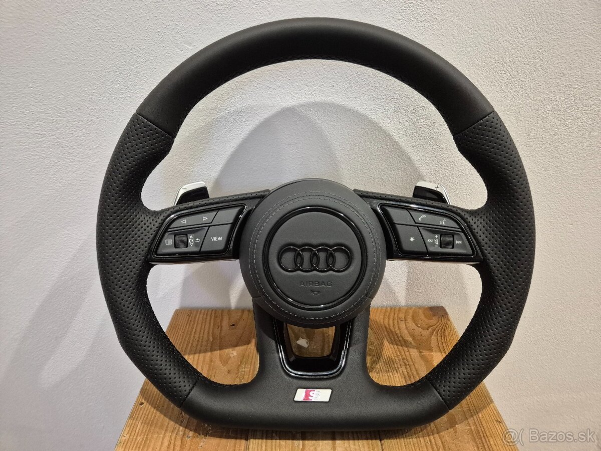AUDI SLINE VOLANT MULTIFUNKCNY S PÁDLAMI A3 A4 A5 A6 Q5 Q7 - 2