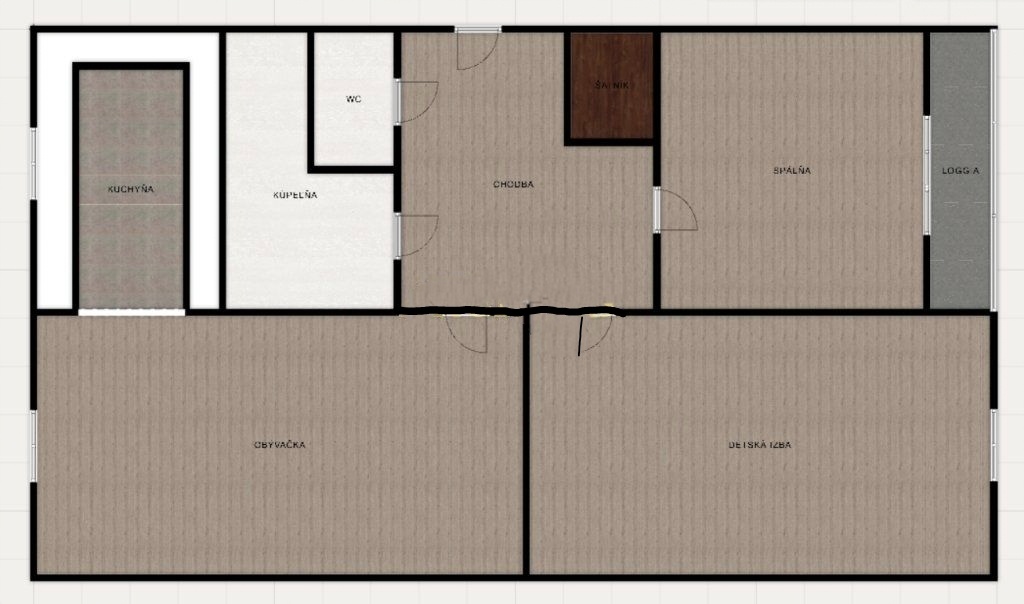 Predam trojizbovy byt Tesedikove - 2