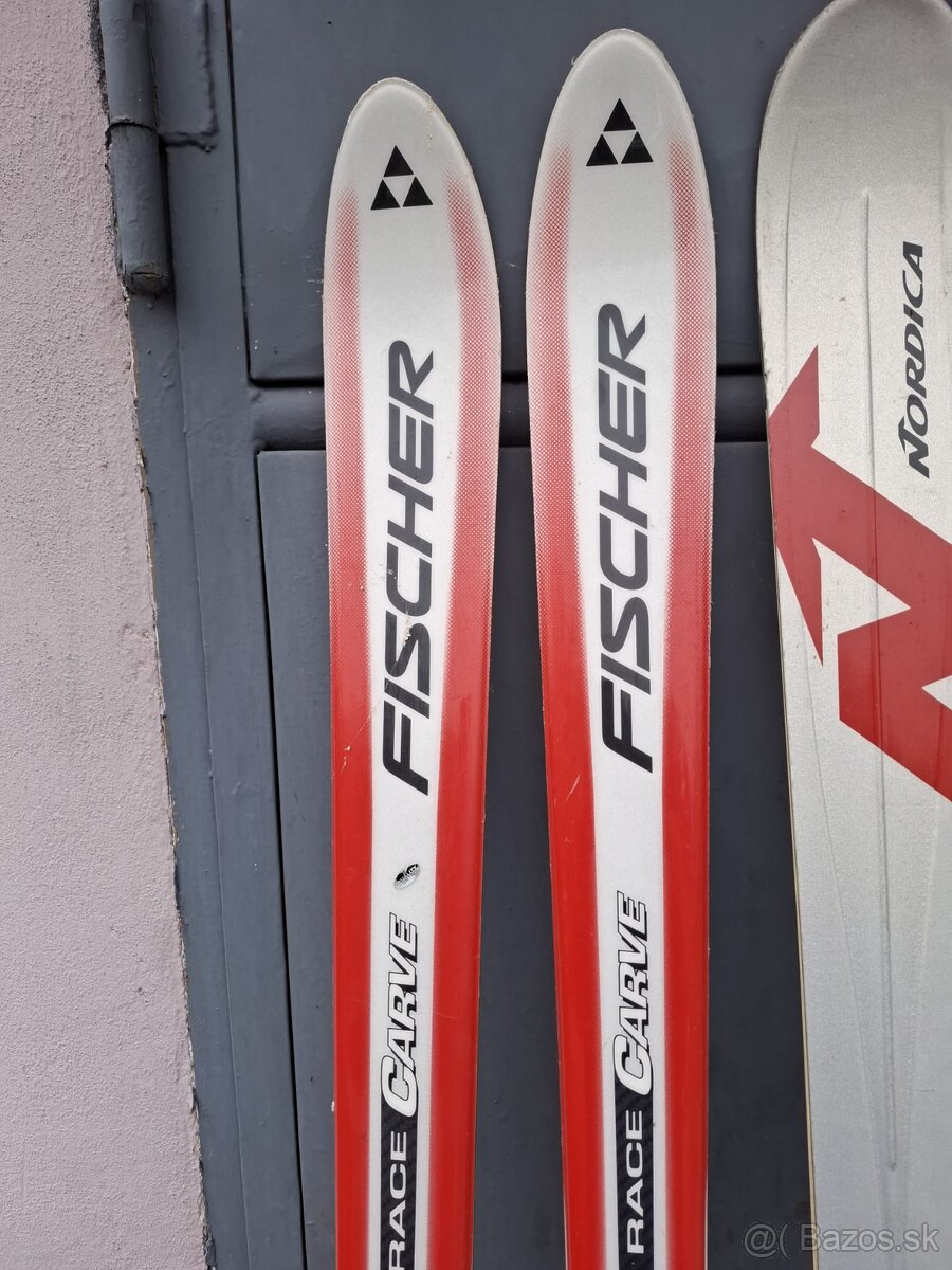 Predám zjazdové lyže Fischer, Nordica, Techno. - 2