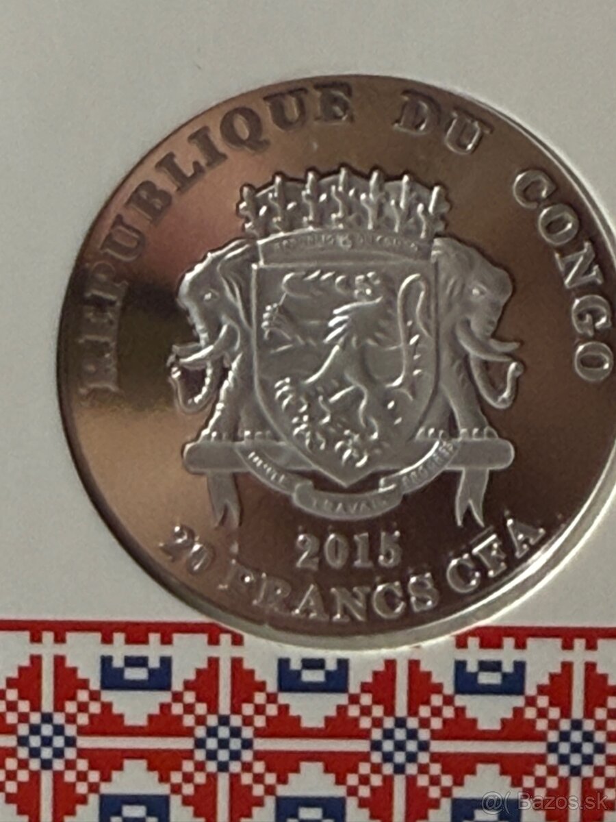 Strieborna medaila Rituálne masky Slovensko - 2