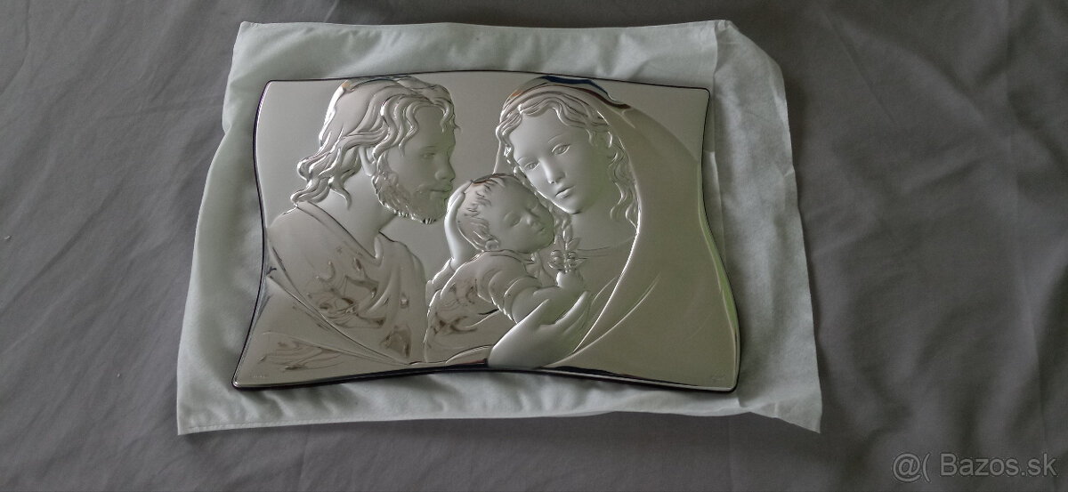 Luxusný taliansky strieborný obraz - 2