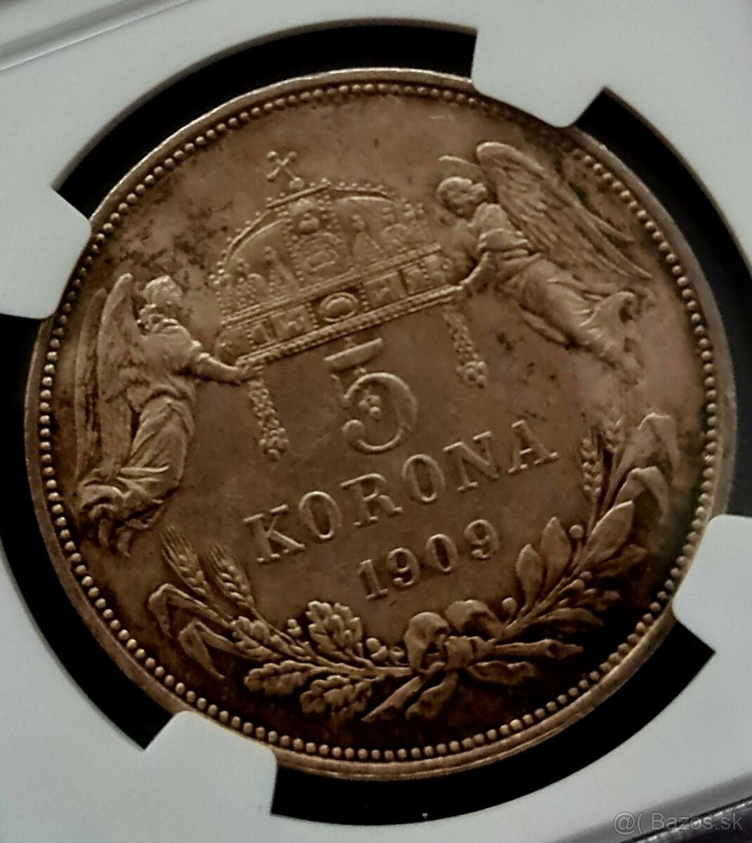 5 koruna 1909KB / MS63 - 2