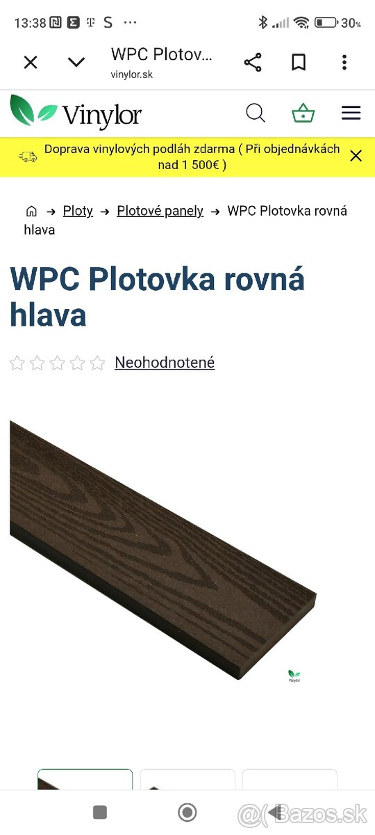 Predám plotovú výplň na bránu s plastu je materiál. - 2