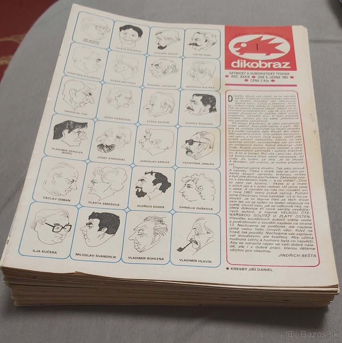 PREDÁM DIKOBRAZ KOMPLETNÝ ročník 1983 - 2