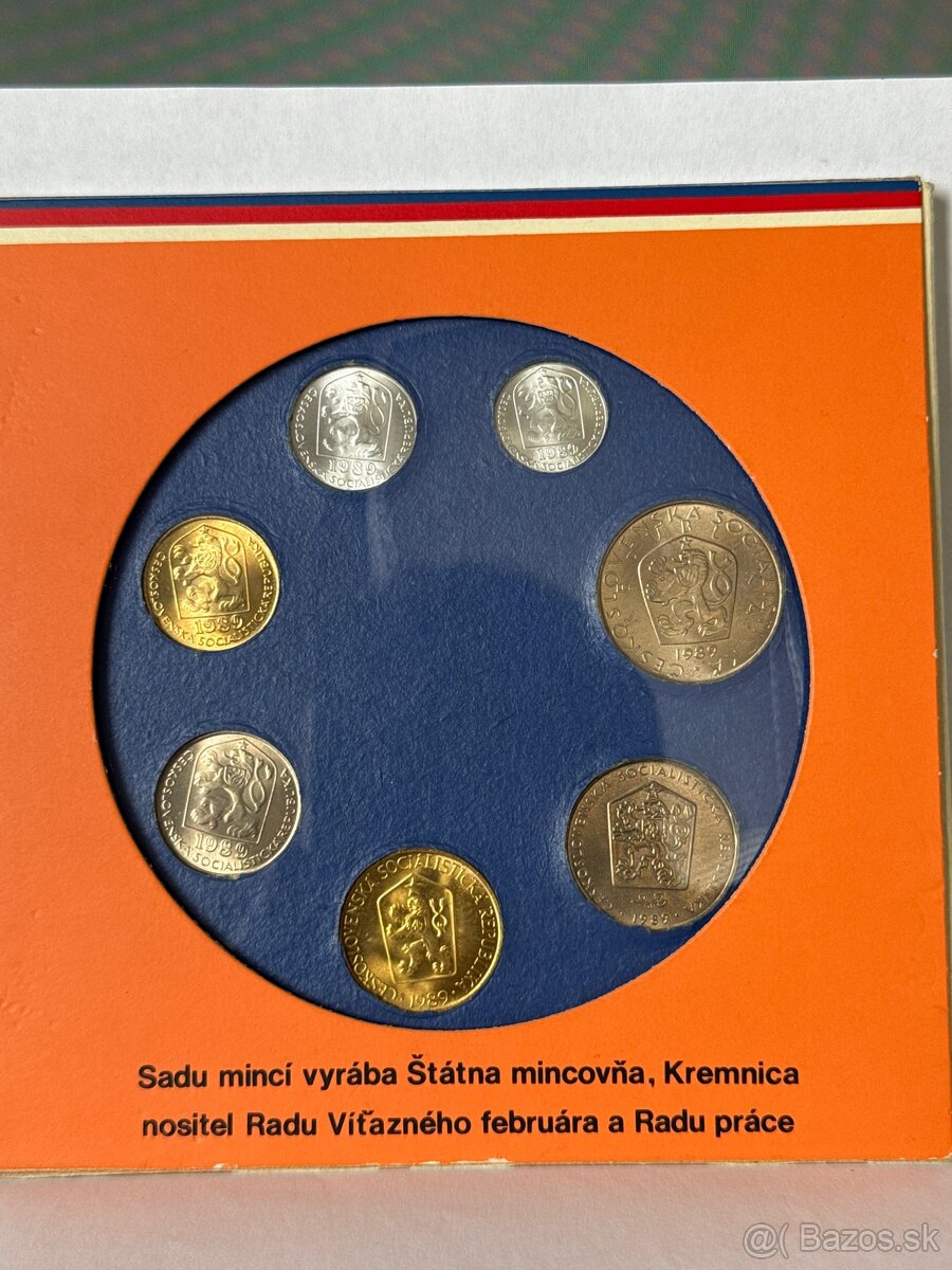 Sada mincí ČSSR 1989 - 2