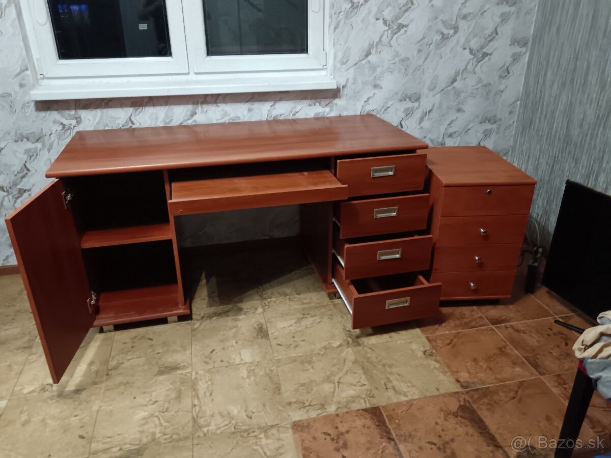 Písací stôl so skrinkou - 2
