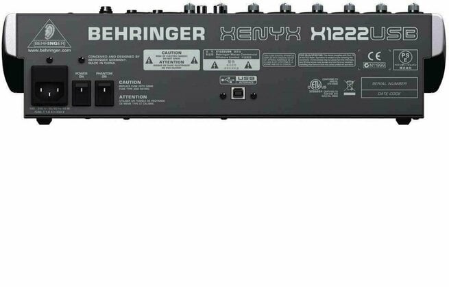 Behringer XENYX X 1222 USB Analógový mixpult - 2