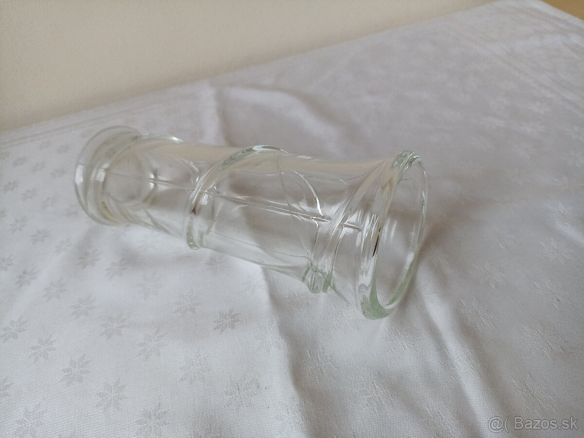 Stará retro váza Jiří Brabec, sklárna Rosice – výška 20 cm - 2