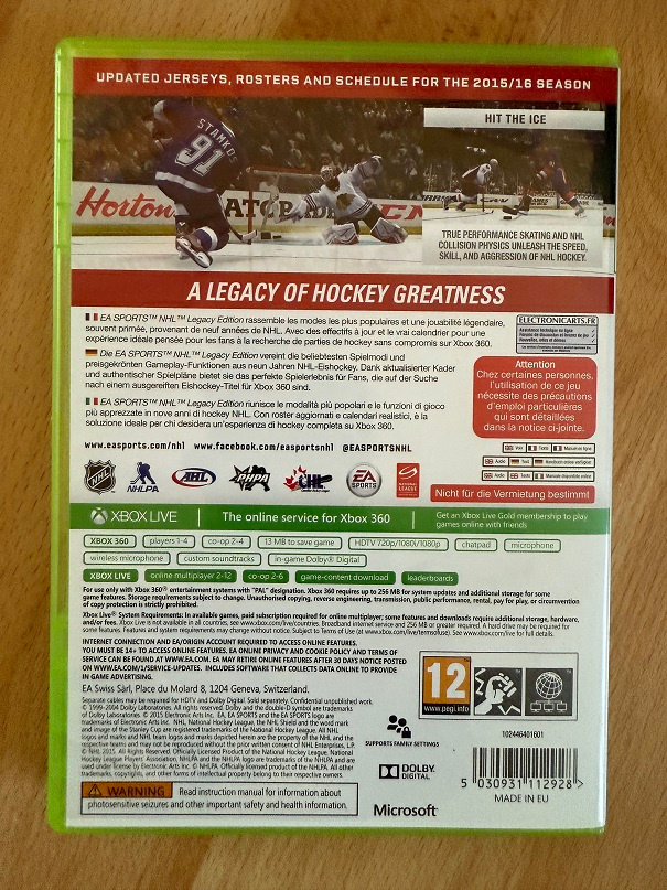 Originálne hry na xbox 360. NHL a Smack down 2007 - 2