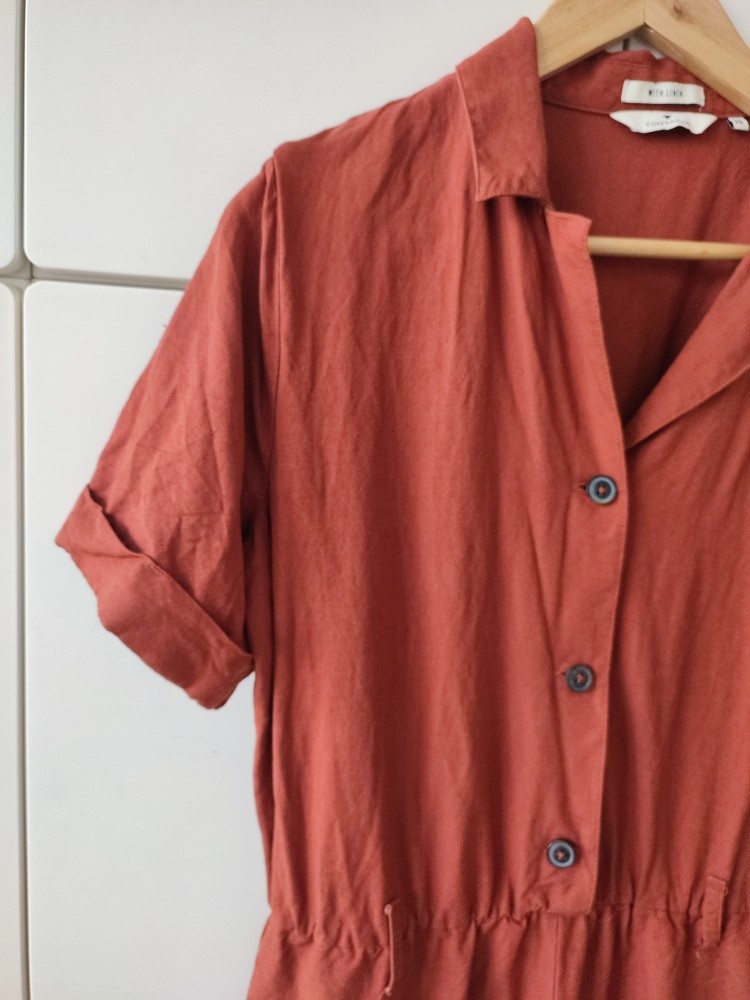 Ľanový krátky overal - 2