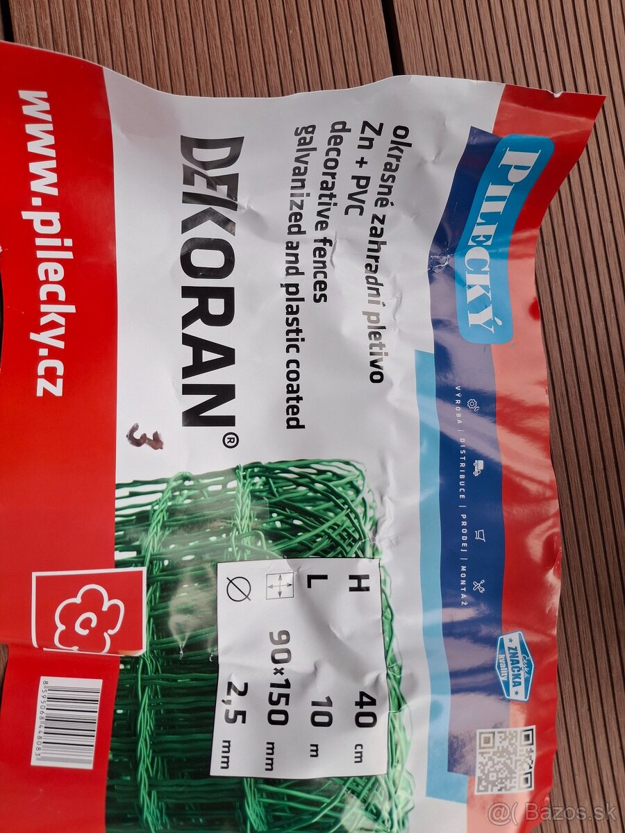 Okrasné záhradné pletivo - 5,5 m - 2