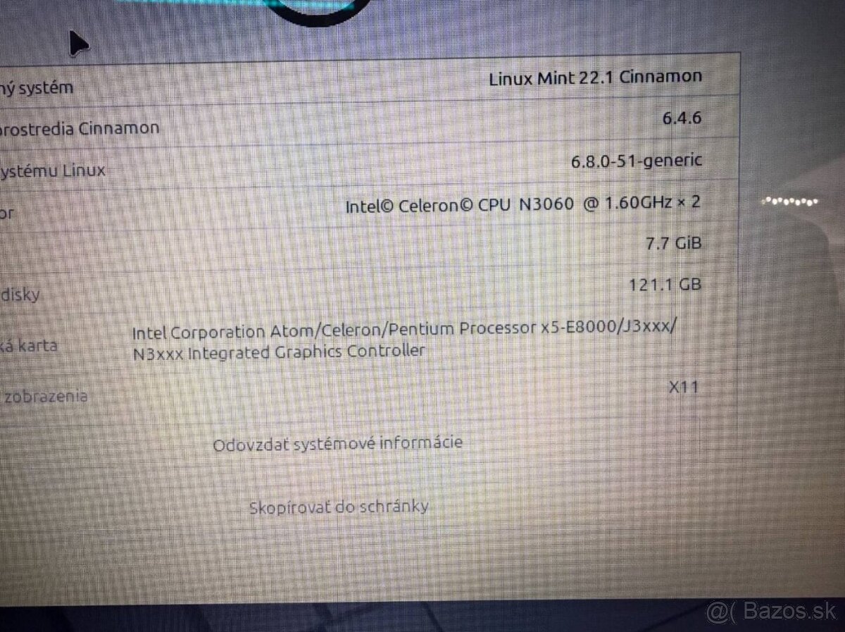 Notebook Dell Celeron N3060 / 8GB RAM / 128GB SSD / HD - 2