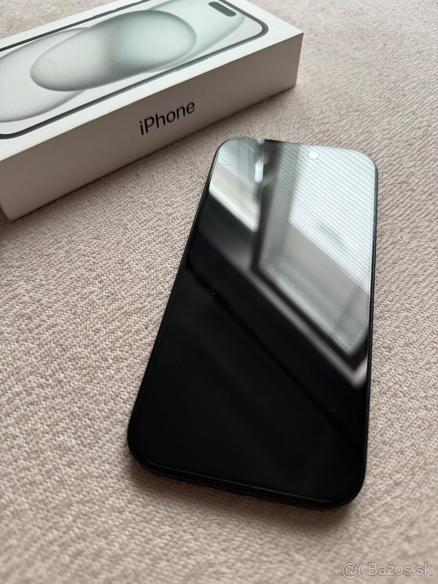 iPhone 15 128GB Black – 100% stav - 2