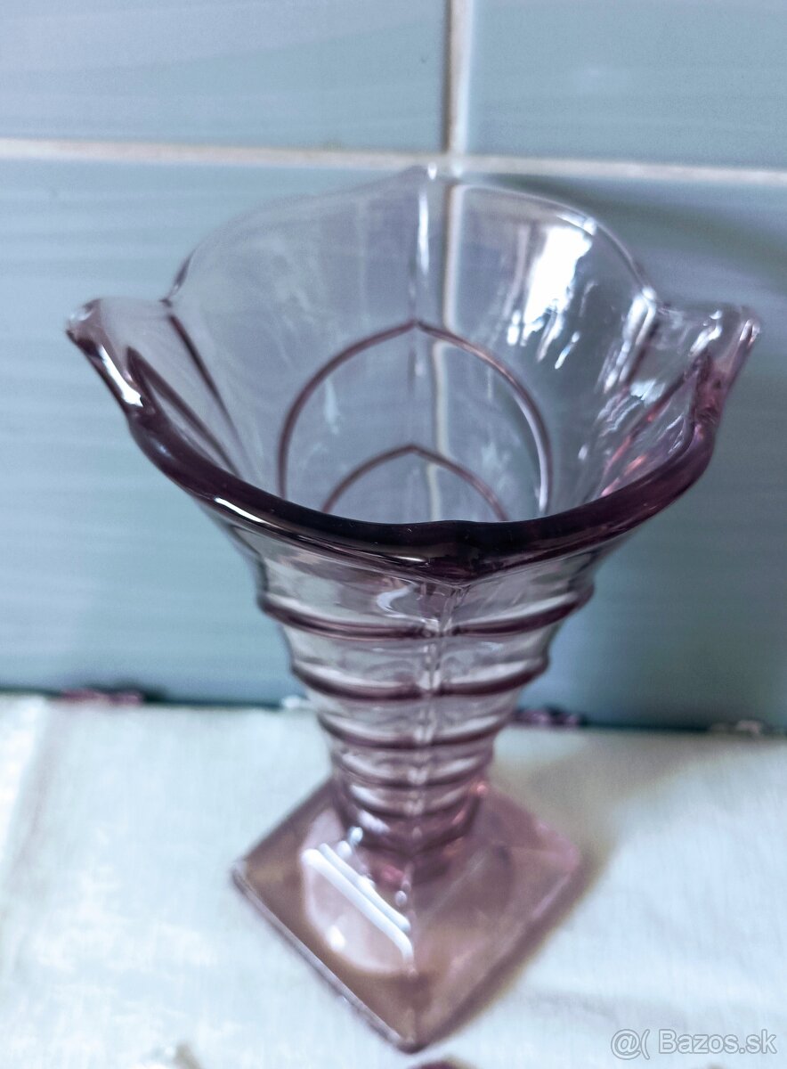 Retro sklenené vázy - 2