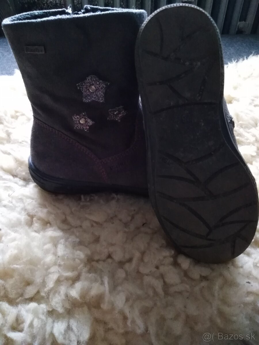 Dievčenské kožené čižmy richter - 2