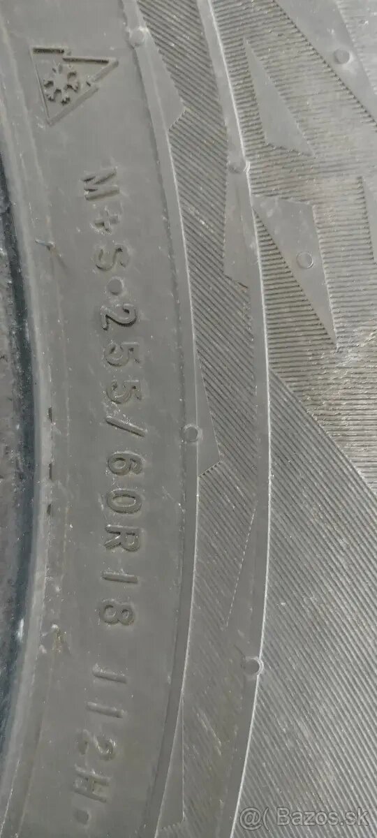 2 zimné pneumatiky 255/60 R18 112H Nokian Snowproof 2 SUV - 2