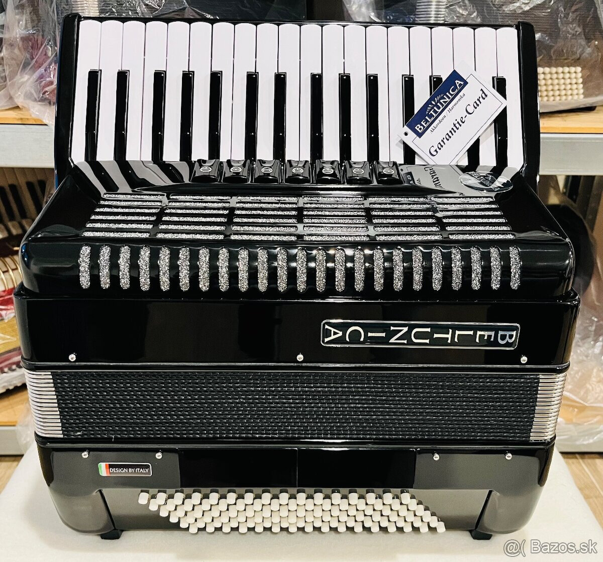 Nový akordeón Beltunica Vivaldi- DE LUXE 96 basový- krásny z - 2