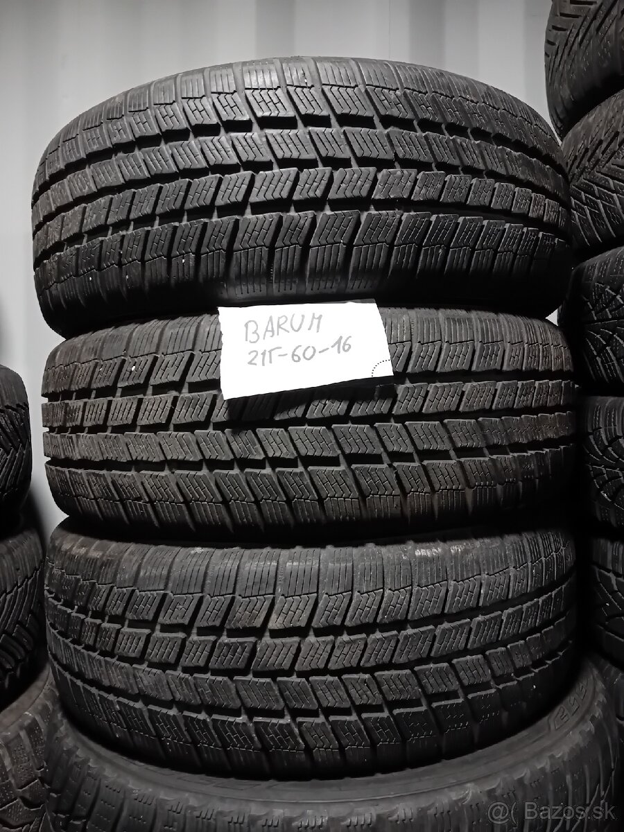 3x 215/60R16 Zimné pneu Barum - 2