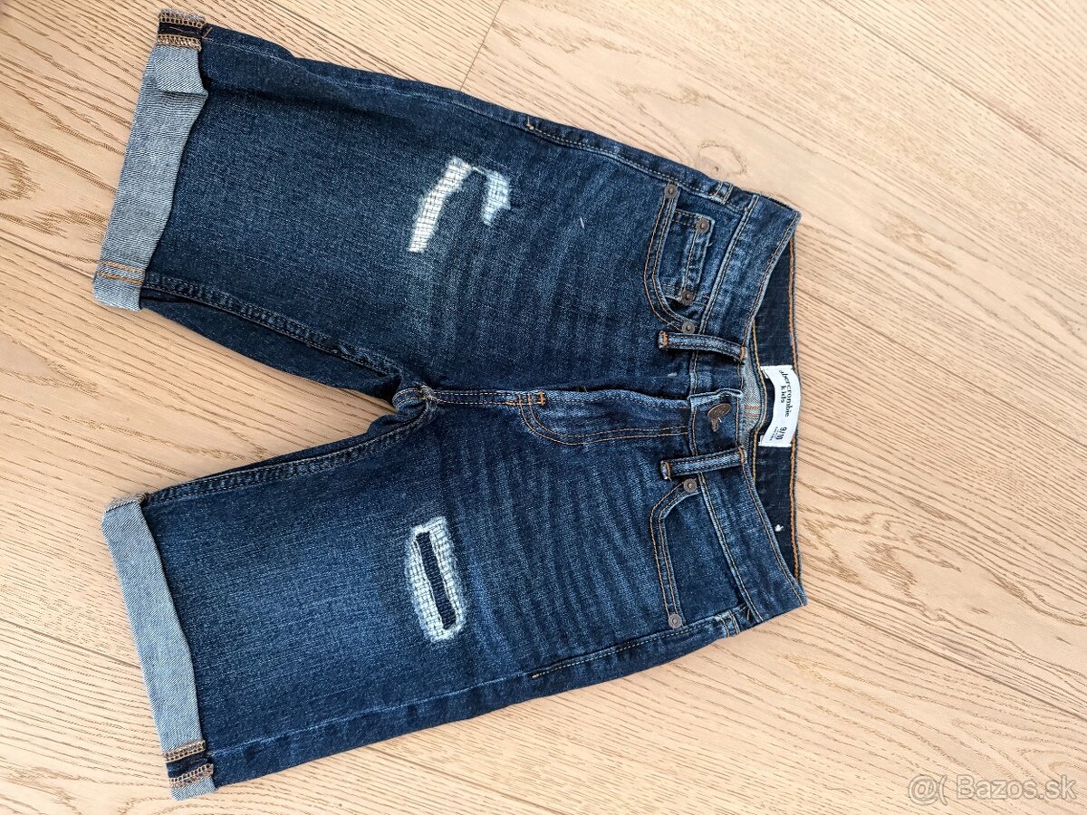ABERCROMBIE &FITCH riflové kraťase chlapec veľ 140 9-10 roko - 2