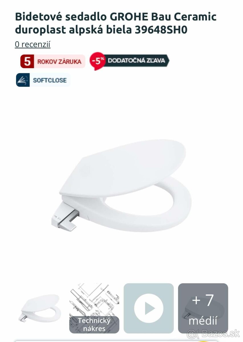 Zavesne WC Grohe Bau Ceramic - 2