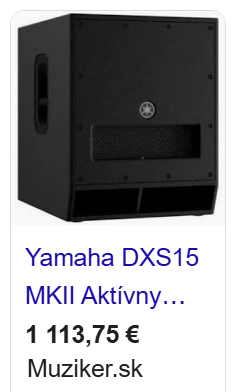 budem predávať 2ks aktívne subwoofery Yamaha DXS15-MK2 - 2