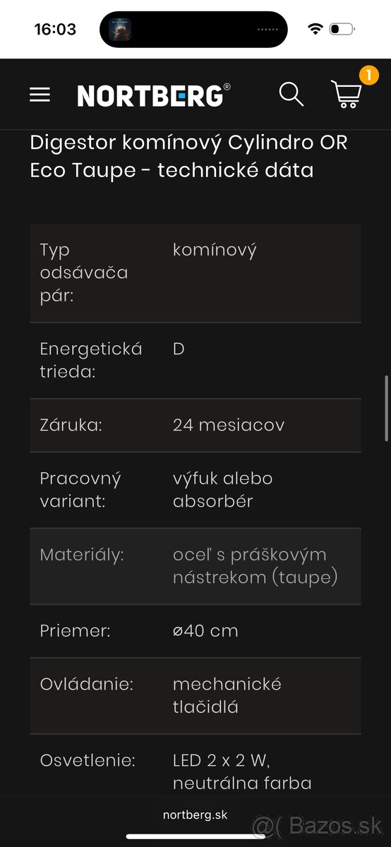 Nový komínový digestor Nortberg - 2