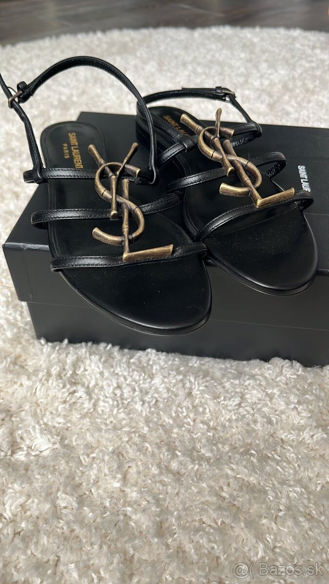 Čierne sandále Yves Saint Laurent - 2