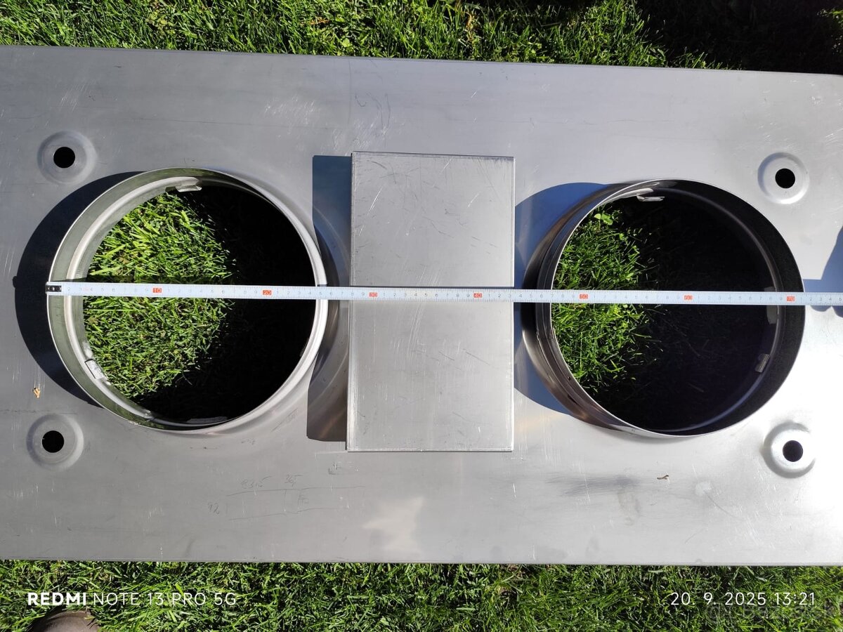 Kominova krycia nerezová doska SCHIEDEL ABSOLUT FINAL - 2